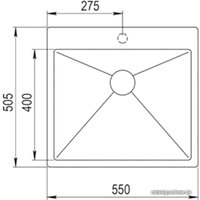 Кухонная мойка ZorG ZRN 5055 Titan