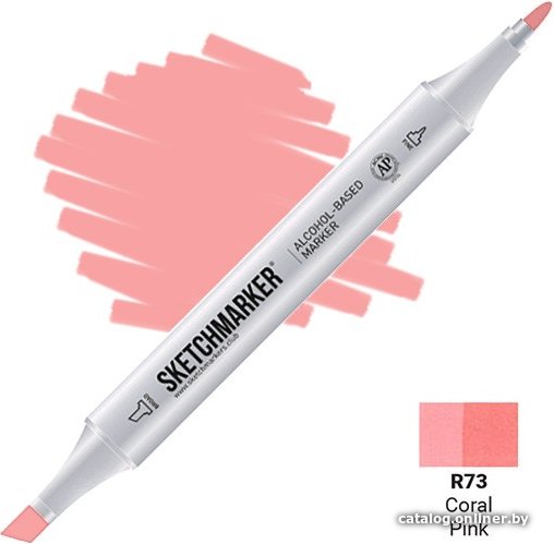 Маркер художественный Sketchmarker Двусторонний R73 SM-R73 (розовый коралловый)