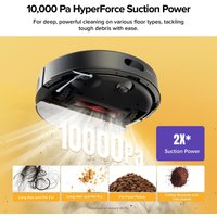 Робот-пылесос Roborock Q7T+ (евровилка, с английской озвучкой, черный)