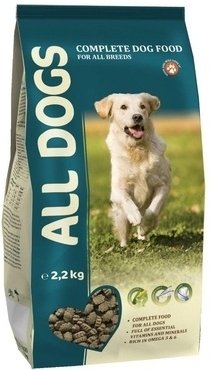 

Сухой корм для собак All Dogs Полнорационный корм для взрослых собак 2.2 кг