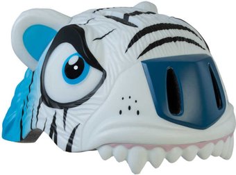 Cпортивный шлем Crazy Safety White Tiger (S, белый)