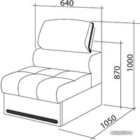 Модульный диван ПетраМебель Айпетри Люкс (модульный)