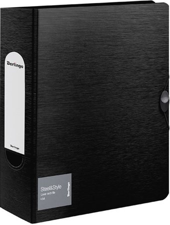 Папка-регистратор Berlingo Steel & Style PPf_98001 (черный)