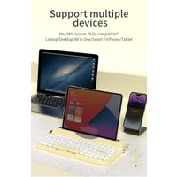 Клавиатура Ajazz AF84 (белый/желтый)