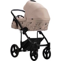 Универсальная коляска BEBETTO Magnum Light SE 2в1 (08, светло-бежевый/черная рама)