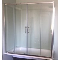 Стеклянная шторка для ванны Зодиак СВ-70 70x150 (прозрачное стекло/хром)