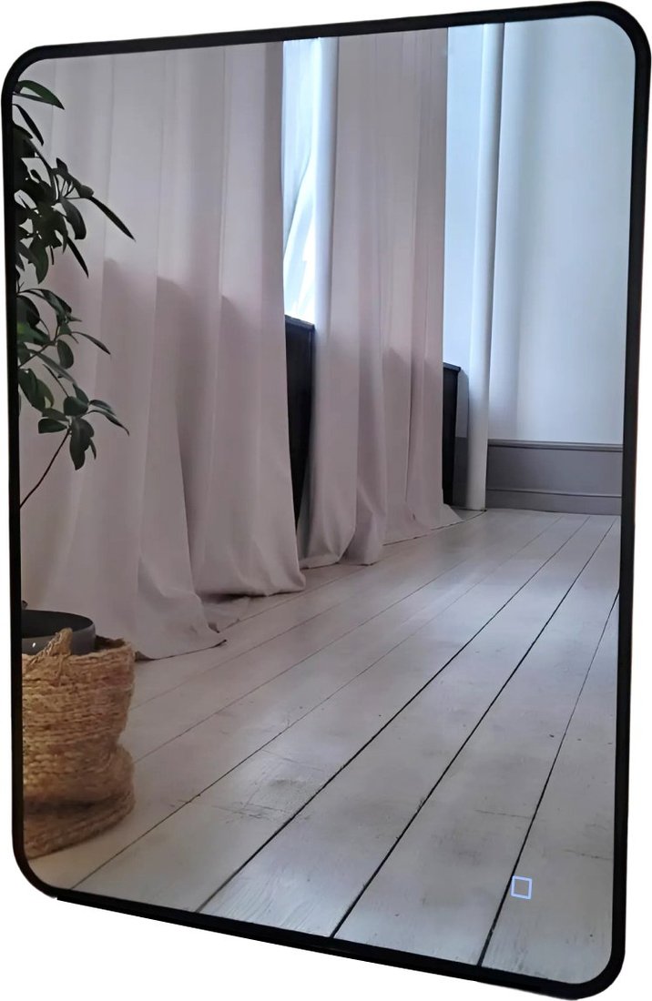 

Зеркало с подсветкой eMZe Smartphone 50х70 LED.UV.SMART.50.70.CHE.4K (черный с УФ-окантовкой и подсветкой)