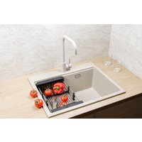 Кухонная мойка Marblan Comfort 60 (гранит, с сифоном и колландером)