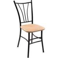 Стул ВВР Трилогия (бежевый крокодил/черный, экокожа)