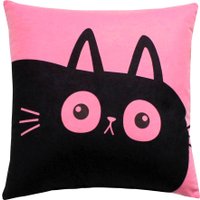 Декоративная подушка Matex Meow. Chubby 62-042 (светло-розовый/черный)