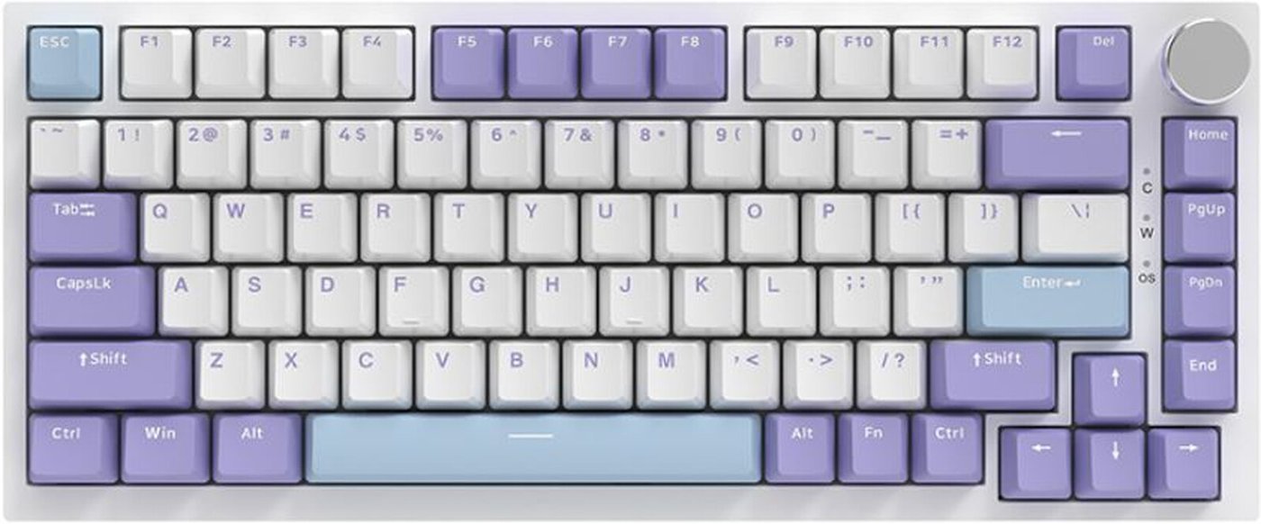 Клавиатура Ajazz AK820 Max (фиолетовый/белый/синий, Magnetic Switches)