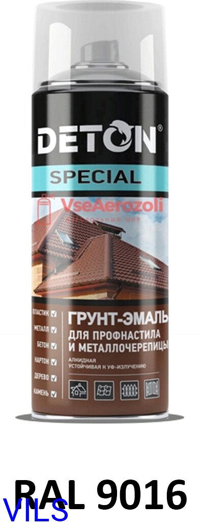 

Грунт-эмаль Deton Special Для металлочереп. RAL 9016 0.52 л (белый транспортный)