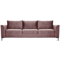 Диван Brioli Марк трехместный (микровелюр, В38 лиловый)