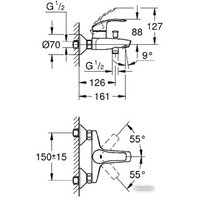 Смеситель Grohe Eurosmart 33300002