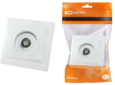 

Розетка телевизионная TDM Electric Таймыр SQ1814-0032 (белый)