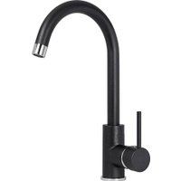 Кухонная мойка Aquasanita Notus SQ102 + Sabia 5523 (черный металлик 601)