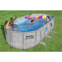 Каркасный бассейн Bestway Power Steel Камень 56716 (549x274x122)