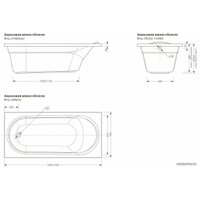 Ванна Метакам Grace 170x70