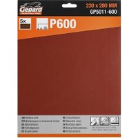 Набор шлифлистов Gepard GP5011-600 (5 шт)