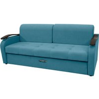 Диван Сириус Лидер-2 ППУ 215x110 (Eva 29 велюр голубой)