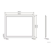  Roxen Зеркало Bella 510055-90 90х70