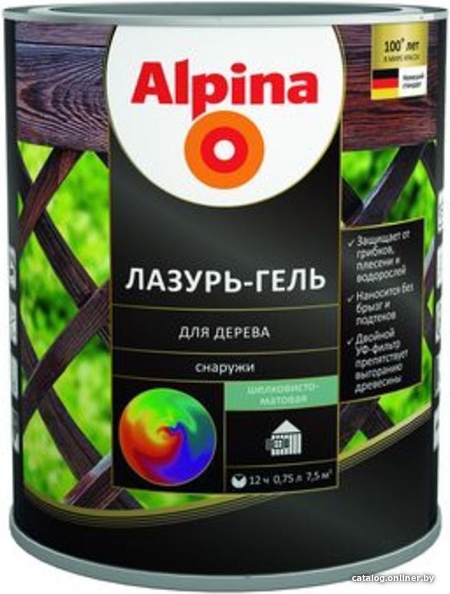 Пропитка Alpina Лазурь-гель 2.5 л (бесцветный)