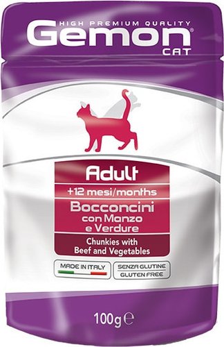Пресервы Gemon Chunkies Adult Beef and Vegetables 100 г