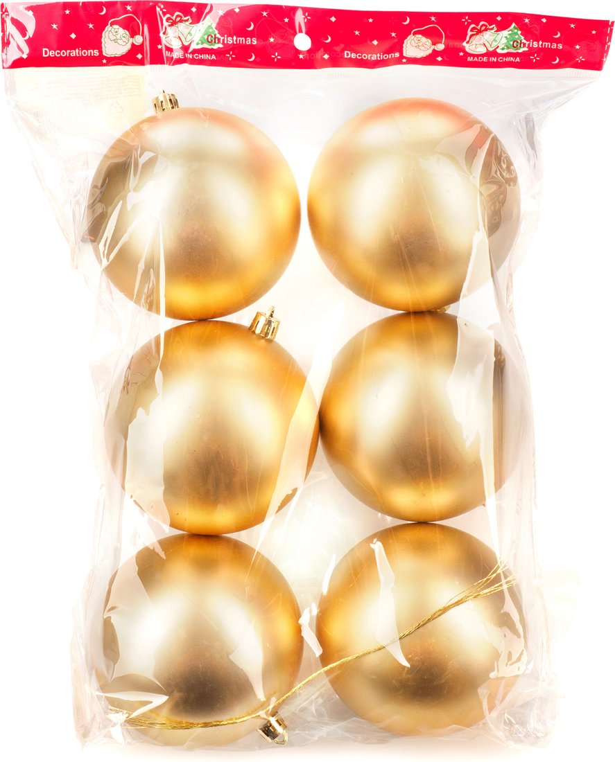 

Елочная игрушка Ausini VT25-04017-1 (золото, 6 шт)