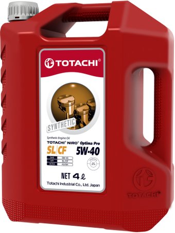 Моторное масло Totachi Niro Optima Pro Synthetic 5W-40 SL/CF A3/B4 4л