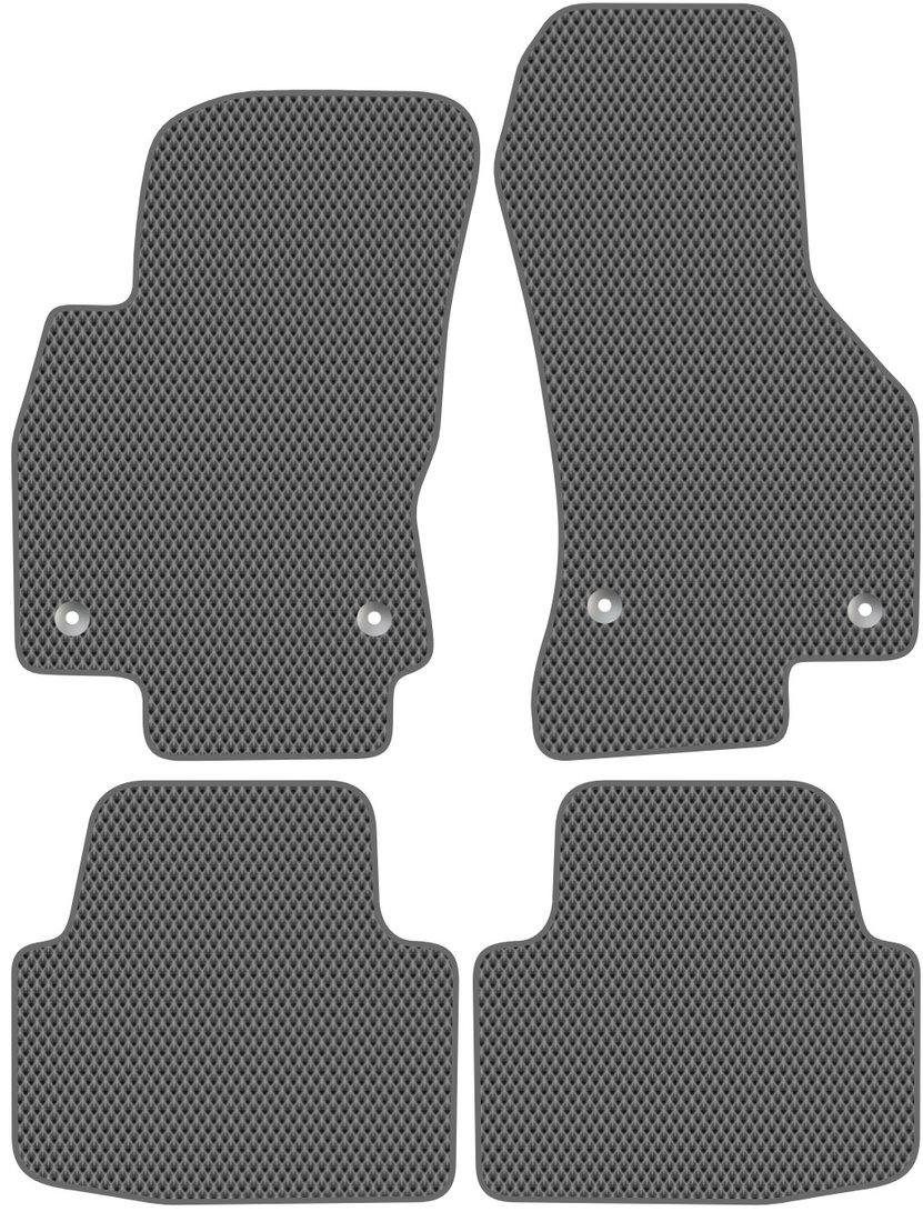 

Комплект ковриков для авто Alicosta Volkswagen Passat VIII (седан / B8, B8.5) 2014 - Н.В. (серый, ромб)