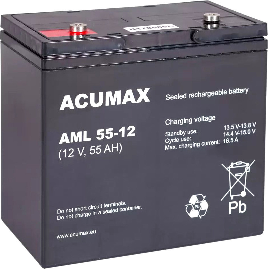 

Аккумулятор для ИБП Acumax AML55-12