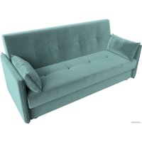Диван Лига диванов Лига-018 117837 (велюр бирюзовый)