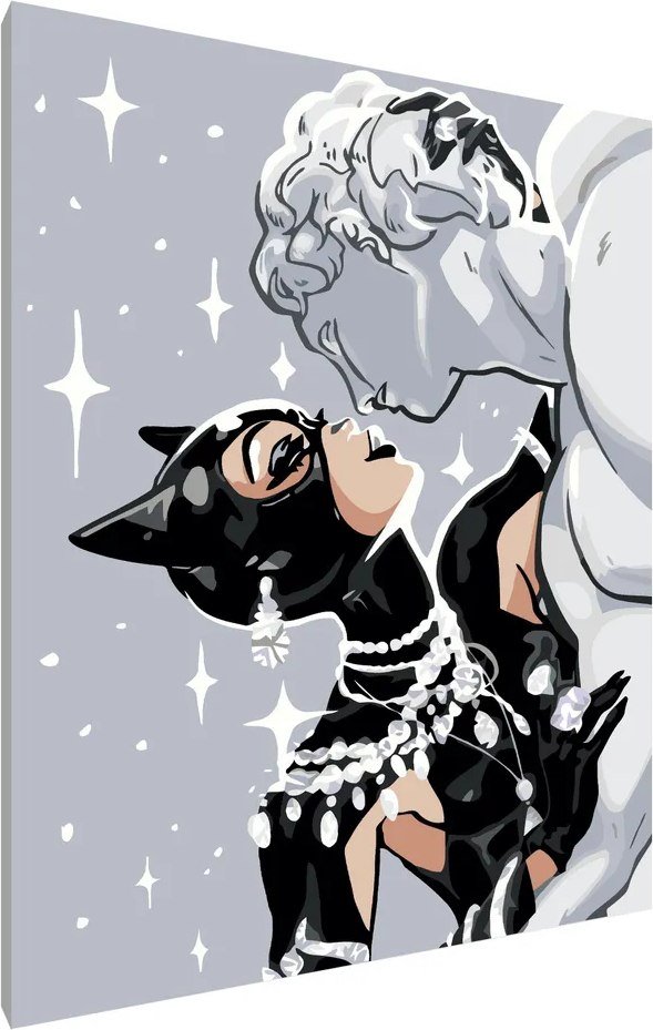 

Картина по номерам PaintLine Женщина кошка и скульптура PL-00093