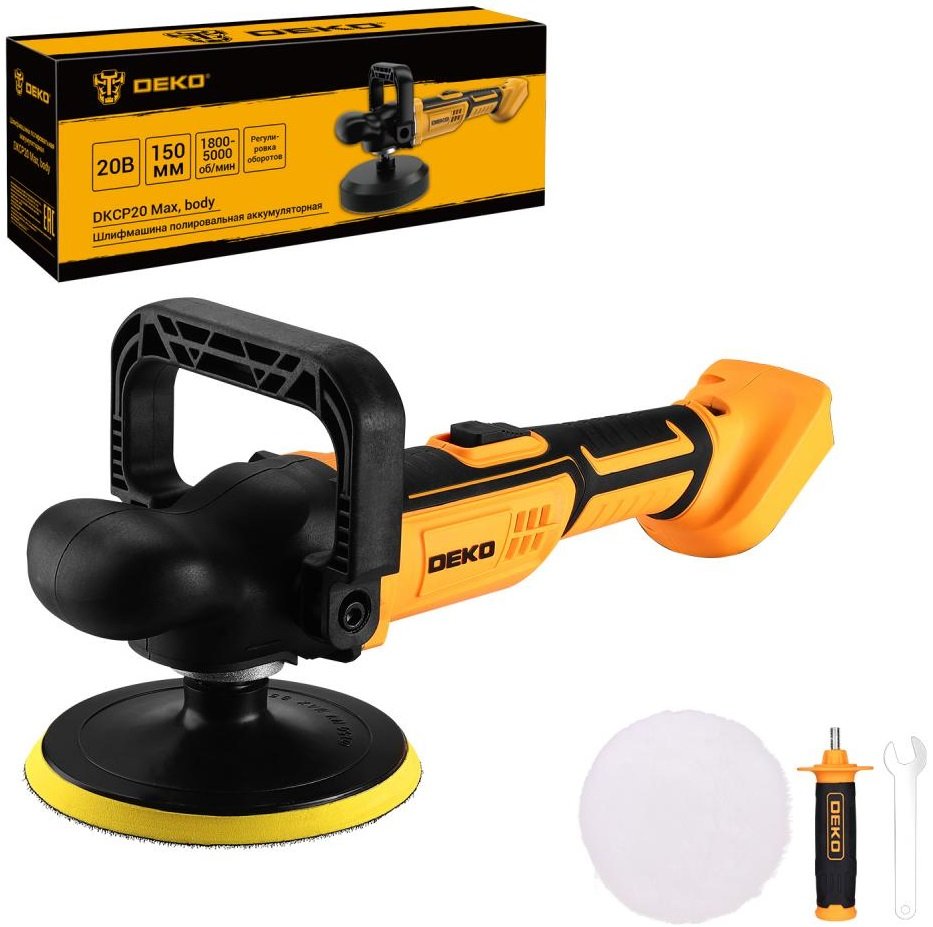 

Полировальная машина Deko DKCP20 Max 063-2211 (без АКБ)