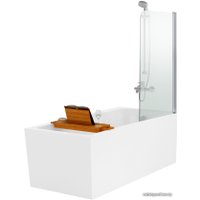 Стеклянная шторка для ванны Niagara SS-148080-14 80x140 (хром/прозрачное)
