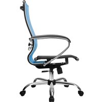 Офисное кресло Metta SK-2-BK Комплект 9, Ch ов/сеч (резиновые ролики, васильковый)