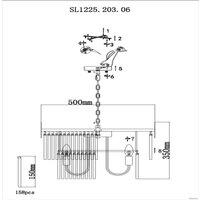 Подвесная люстра ST Luce Contatto SL1225.203.06