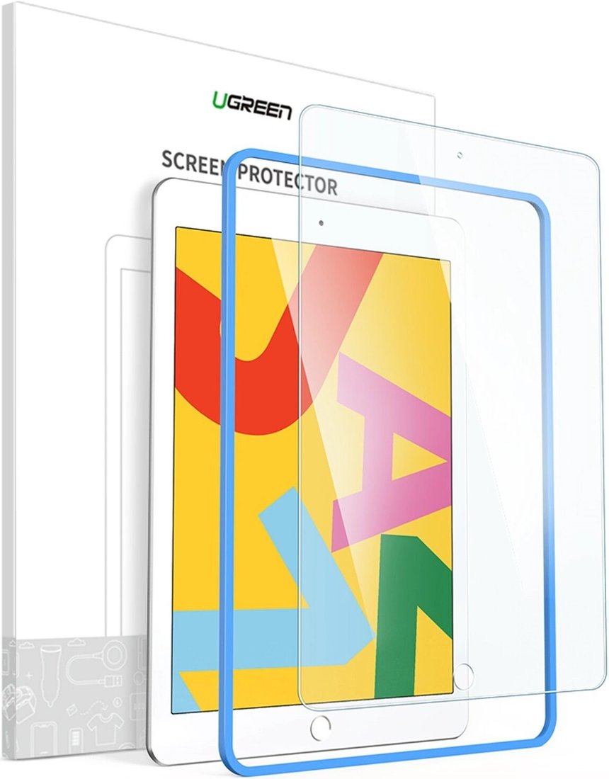

Защитная пленка Ugreen Edge HD Protective Film с комплектом для установки для Apple iPad 10.2" 2019 SP145