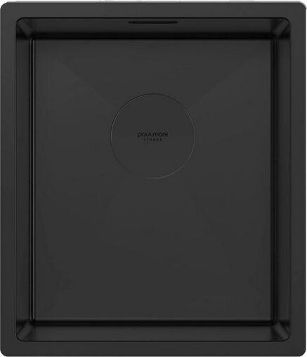 Кухонная мойка Paulmark Next 38 UNI PM213844-MBN (черный/черный матовый)
