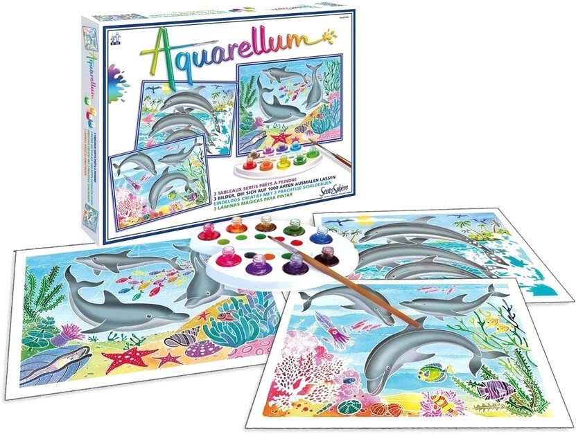 

Набор для рисования SentoSphere Aquarellum Дельфины 6220