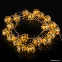 Светодиодная гирлянда Евросвет 400-003 2.8 м (золото/теплый белый) в Бресте