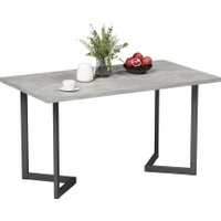 Кухонный стол Mio Tesoro Miata 120x66 (бетонный камень/черный)
