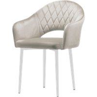 Стул Памир София F81 Поворотный (светло-серый/белая опора)