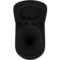 Унитаз подвесной D&K Venice DT1026025 (черный, сиденье микролифт)