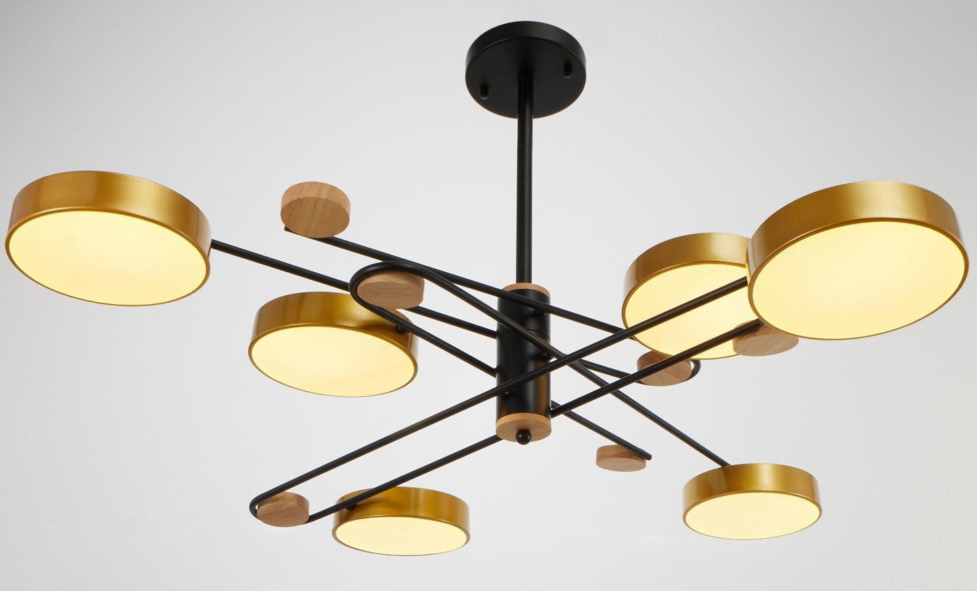 

Подвесная люстра BayerLux 35452/6 4941253 (черный/золото)