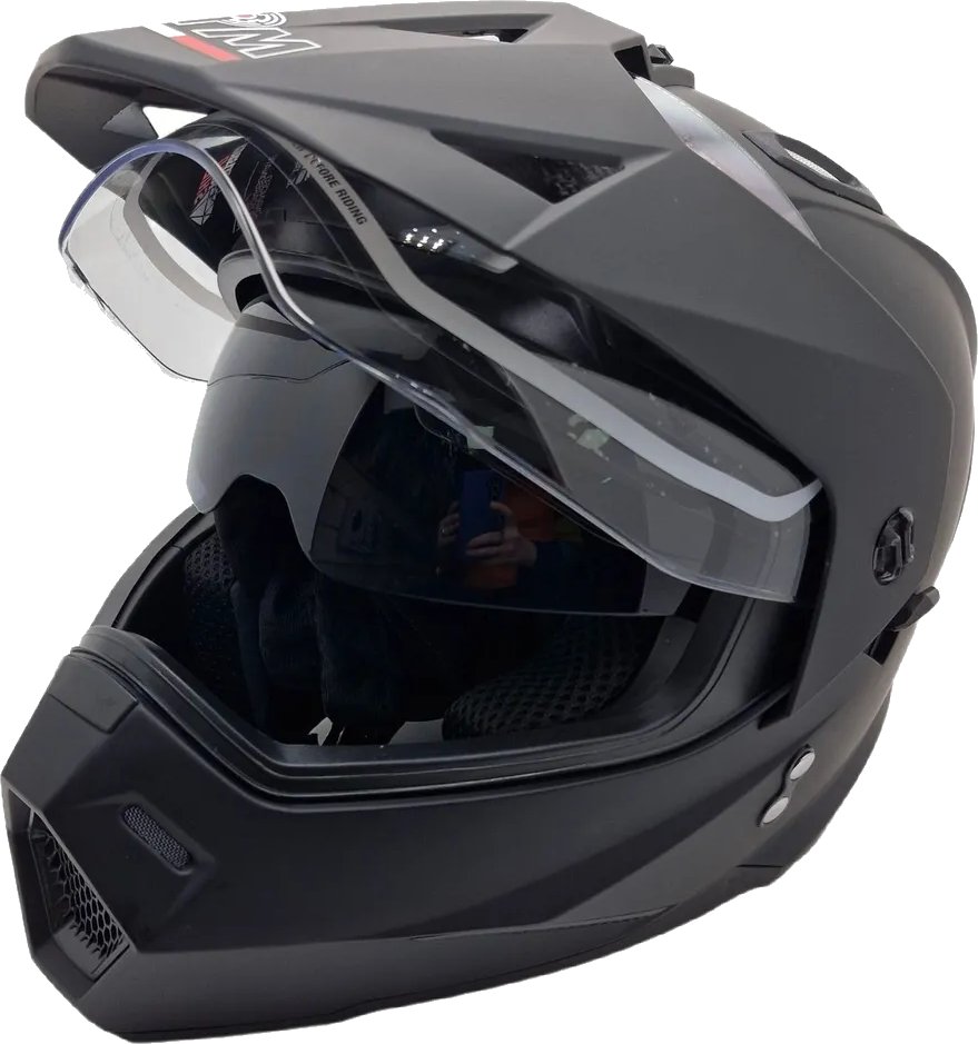 

Мотошлем AIM JK802Y 802Y-008-YM (Y/M, черный матовый)