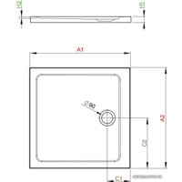 Душевой поддон Radaway Doros C 80x80 [SDRC8080-01]