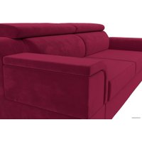 Диван Лига диванов Лига-003 117112 (микровельвет бордовый)