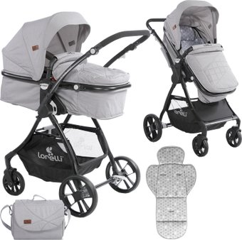 Универсальная коляска Lorelli Starlight 2018 (2 в 1, серый)