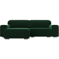 Угловой диван Лига диванов Лига-029 левый 121926L (велюр зеленый)